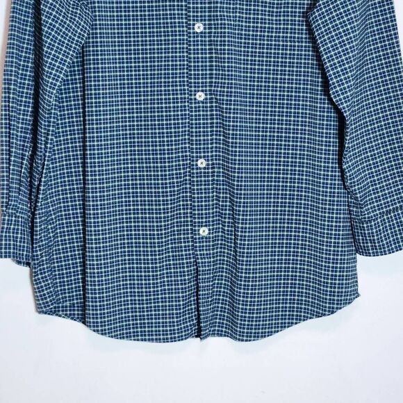 Brooks Brothers Green and Blue Plaid Button Down Dress Shirt Size Large - Picture 3 of 8